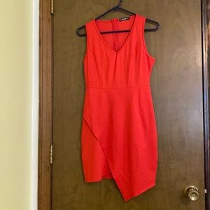 Red tulip bottom dress